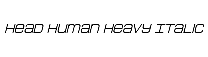 Head Human Heavy Italic  नि: शुल्क फ़ॉन्ट्स डाउनलोड