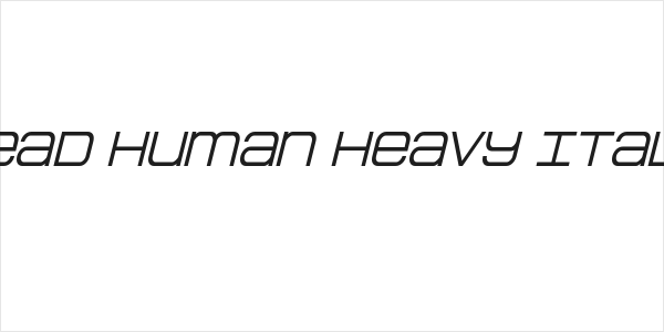 Head Human Heavy Italic Logo