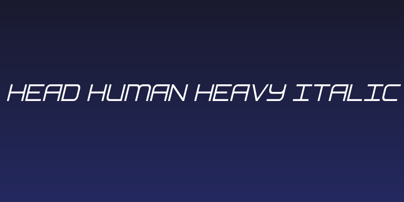 Head Human Heavy Italic Social Header