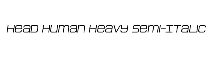 Head Human Heavy Semi-Italic  Descarca Fonturi Gratis