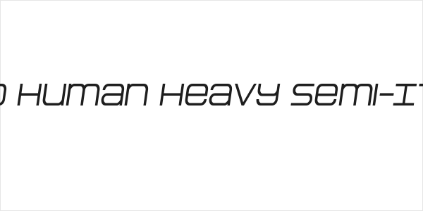 Head Human Heavy Semi-Italic Logo