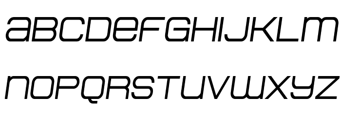 Head Human Heavy Semi-Italic Font LOWERCASE