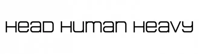 Head Human Heavy  Fuentes Gratis Descargar