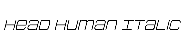 Head Human Italic  لخطوط تنزيل