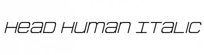 Head Human Italic  تنزيل الخطوط