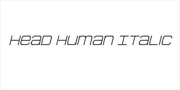 Head Human Italic Logo