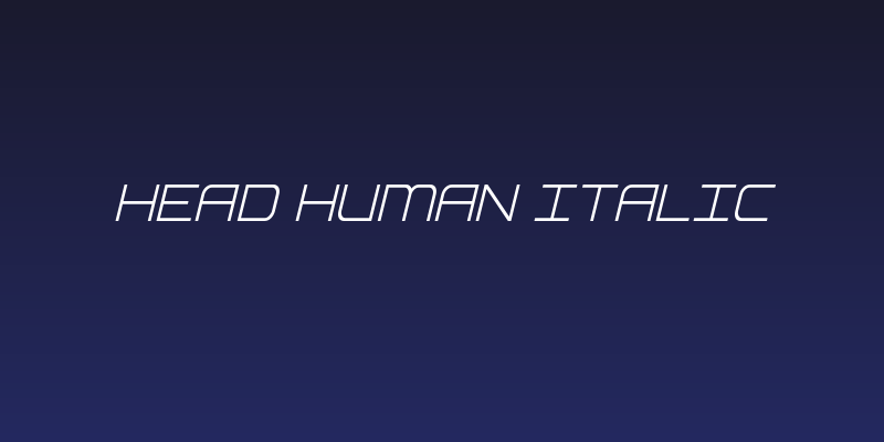 Head Human Italic Social Header