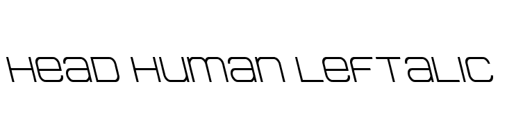 Head Human Leftalic  les polices de caractères gratuit tlcharger