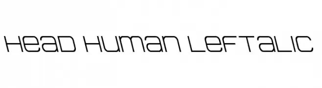 Head Human Leftalic  Frei Schriftart Herunterladen