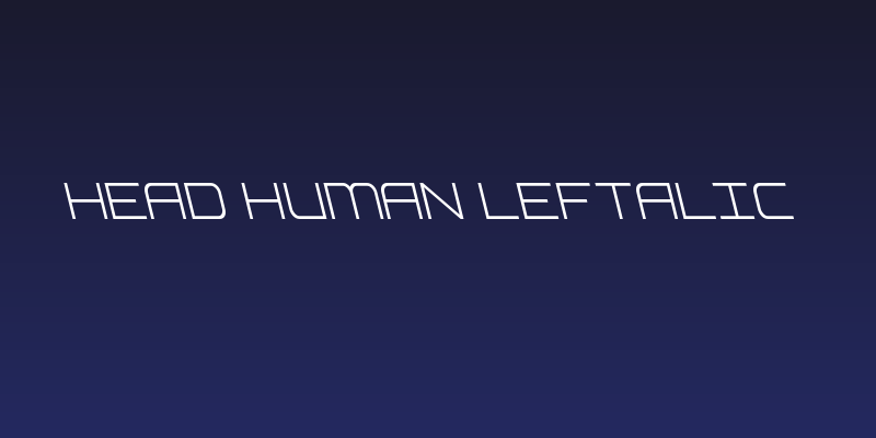 Head Human Leftalic Social Header