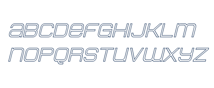 Head Human Outline Italic Lowercase