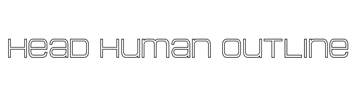 Head Human Outline  नि: शुल्क फ़ॉन्ट्स डाउनलोड
