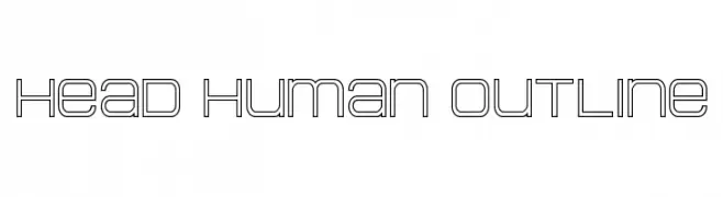Head Human Outline  Скачать бесплатные шрифты
