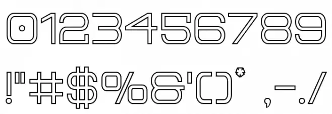 Head Human Outline Font OTHER CHARS