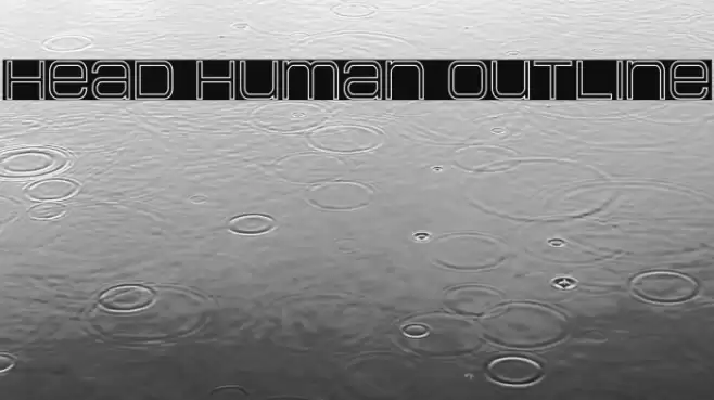 Head Human Outline Font examples