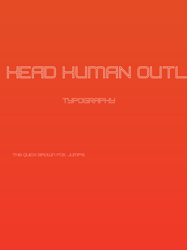 Head Human Outline Poster