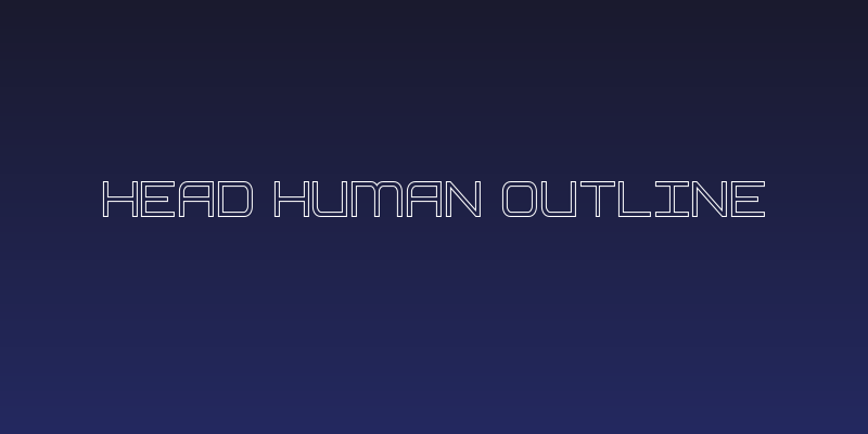 Head Human Outline Social Header