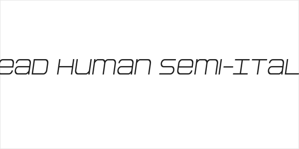 Head Human Semi-Italic Logo