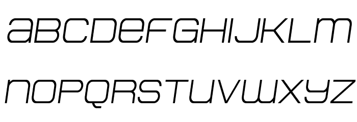 Head Human Semi-Italic Font LOWERCASE