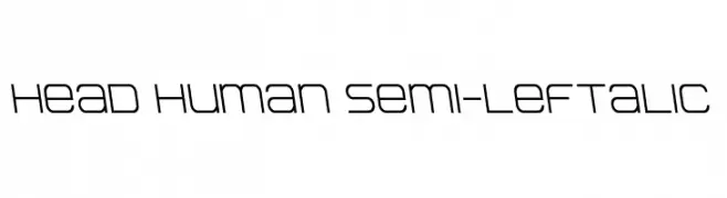 Head Human Semi-Leftalic  Fuentes Gratis Descargar