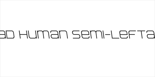 Head Human Semi-Leftalic Logo