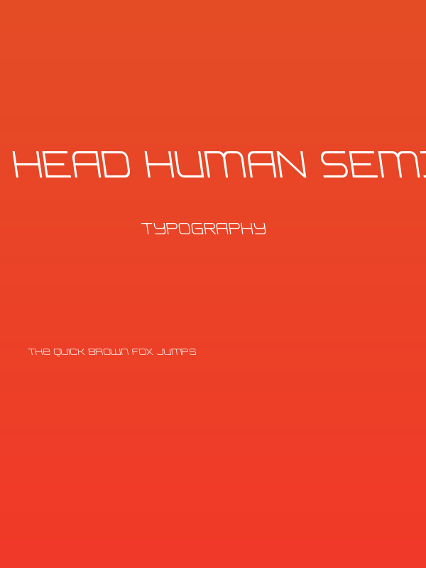 Head Human Semi-Leftalic Poster