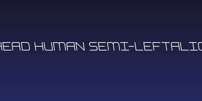 Head Human Semi-Leftalic Social Header