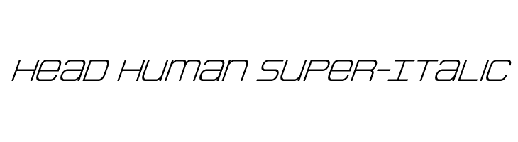 Head Human Super-Italic  Fuentes Gratis Descargar