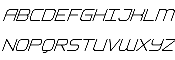 Head Human Super-Italic Caratteri MAIUSCOLE