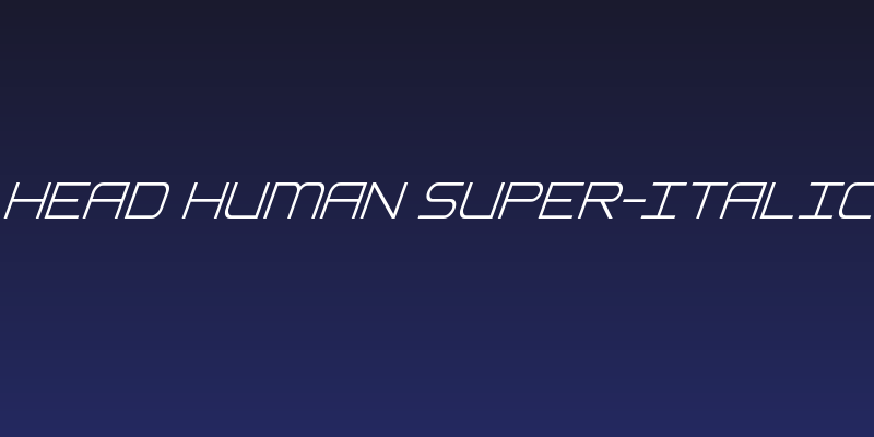 Head Human Super-Italic Social Header