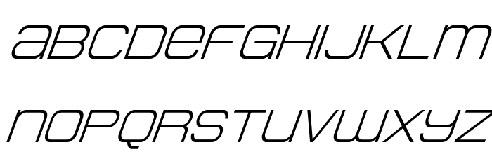Head Human Super-Italic Font LOWERCASE