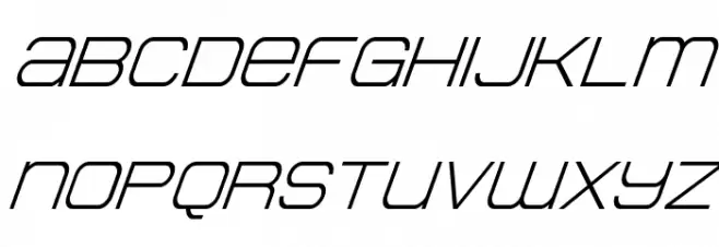 Head Human Super-Italic Schriftart Kleinbuchstaben