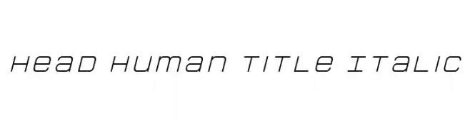 Head Human Title Italic  Скачать бесплатные шрифты