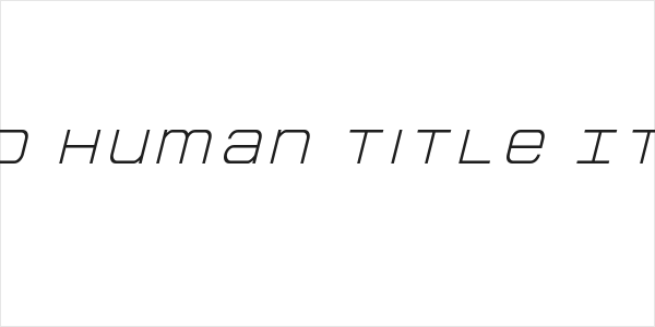 Head Human Title Italic Logo