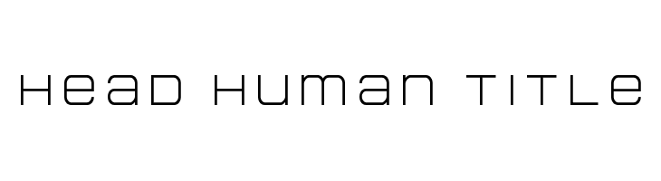 Head Human Title  Free Fonts Download