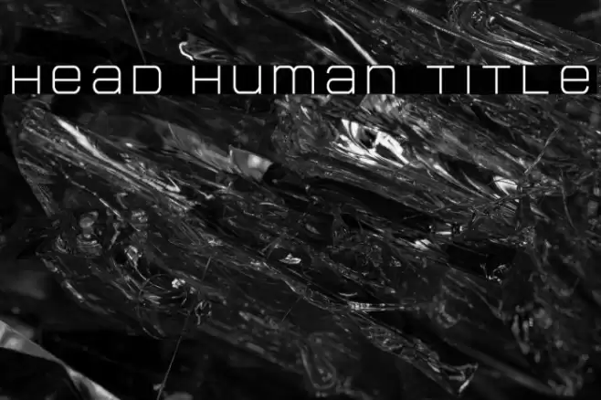 Head Human Title Font examples