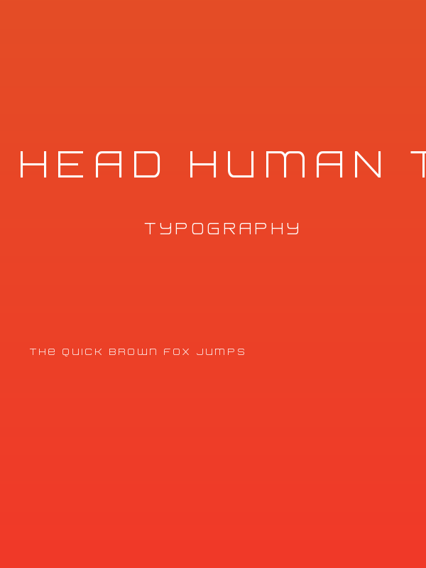 Head Human Title Poster
