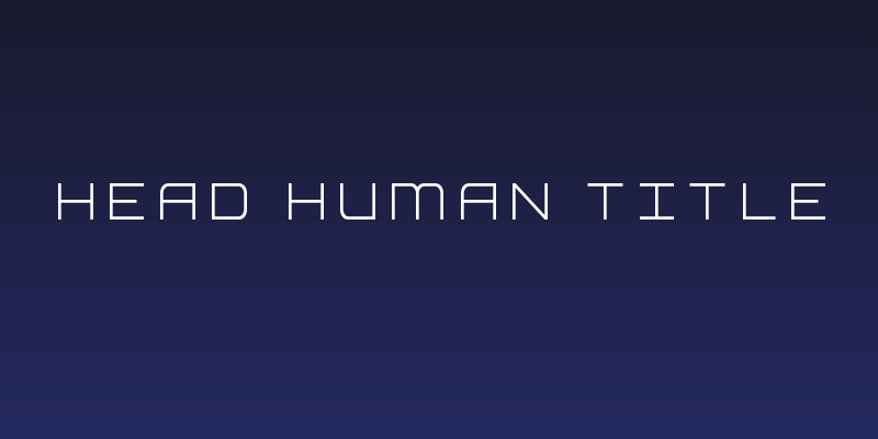 Head Human Title Social Header