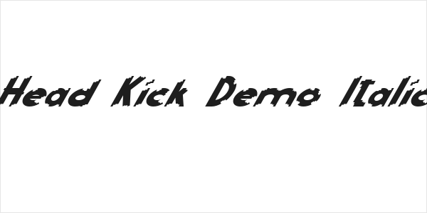 Head Kick Demo Italic Logo