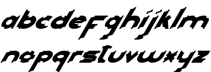 Head Kick Demo Italic Font LOWERCASE