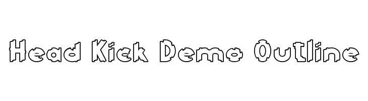 Head Kick Demo Outline Fonte