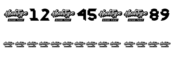 Head Kick Demo Outline Schriftart Anderer Schreiben