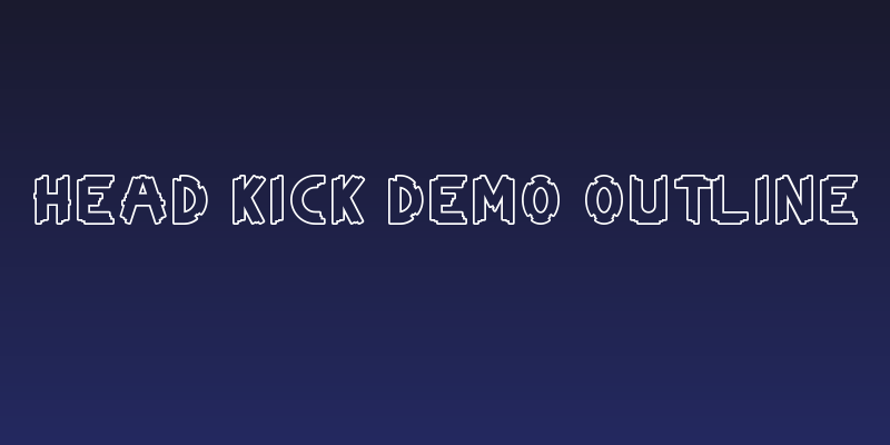 Head Kick Demo Outline Social Header