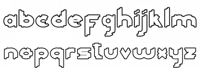 Head Kick Demo Outline Fuentes MINÚSCULAS
