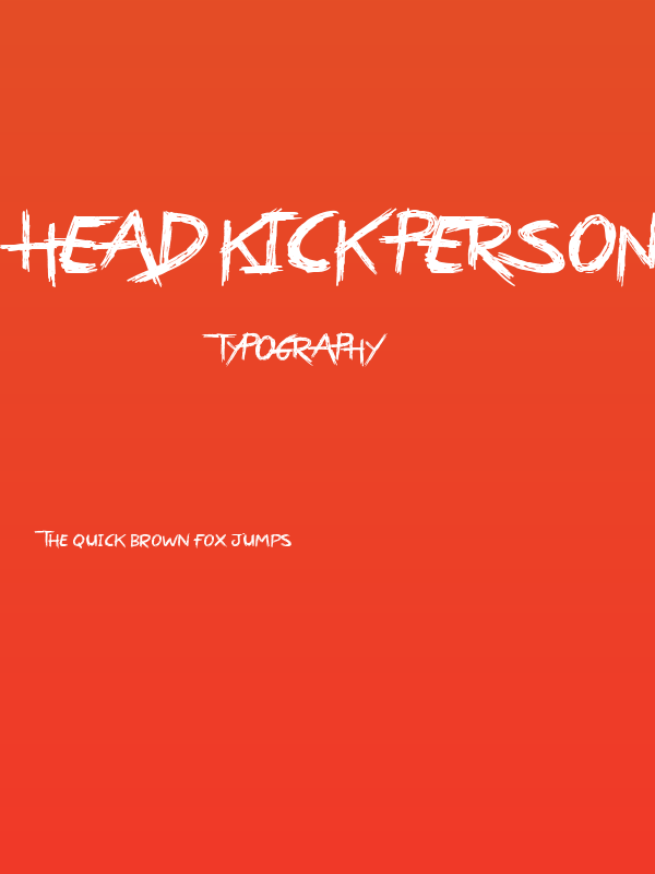 Head Kick Personal Use Poster