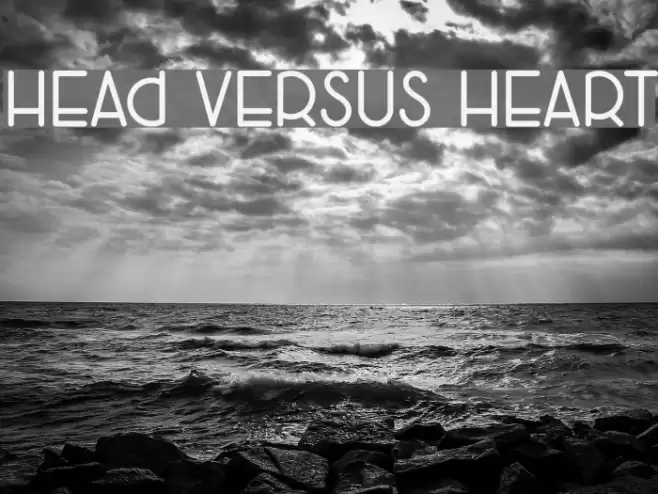 Head Versus Heart Font examples