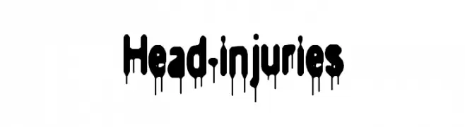 Head-injuries  Frei Schriftart Herunterladen