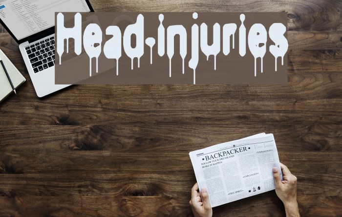 Head-injuries Font examples