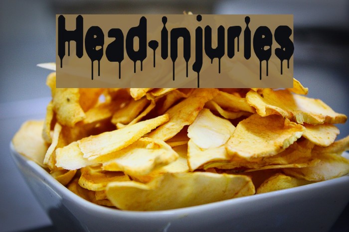 Head-injuries Font examples