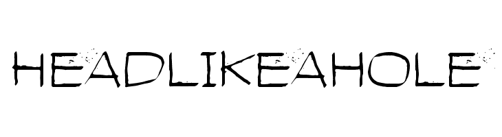 Head like a hole  Descarca Fonturi Gratis